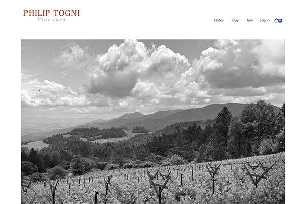 Philip Togni Vineyard - WordPress & Commerce7 Integration